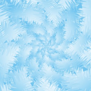 Blue Snowflake Spiral